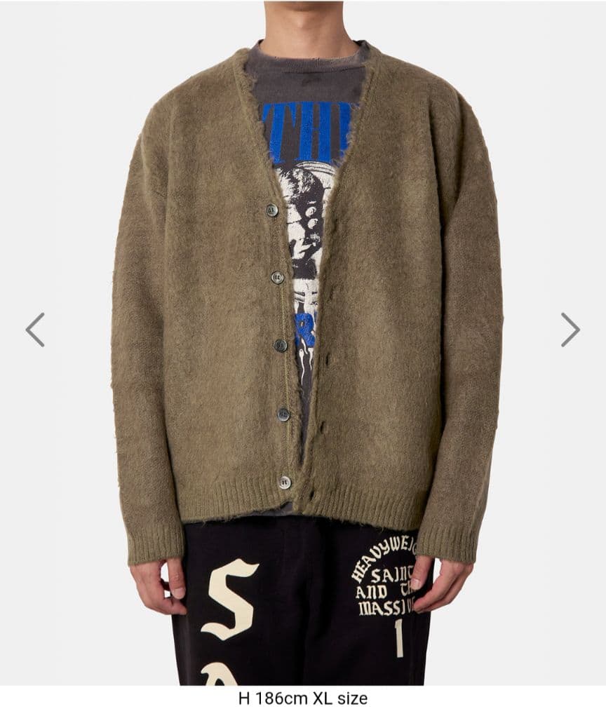 トップス SAINT Mxxxxxx MOHAIR CARDIGAN