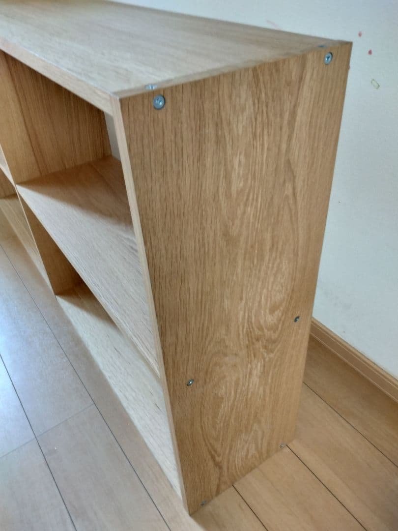 無印良品　スタッキングシェルフ・ワイド・２段・オーク材＋追加2段