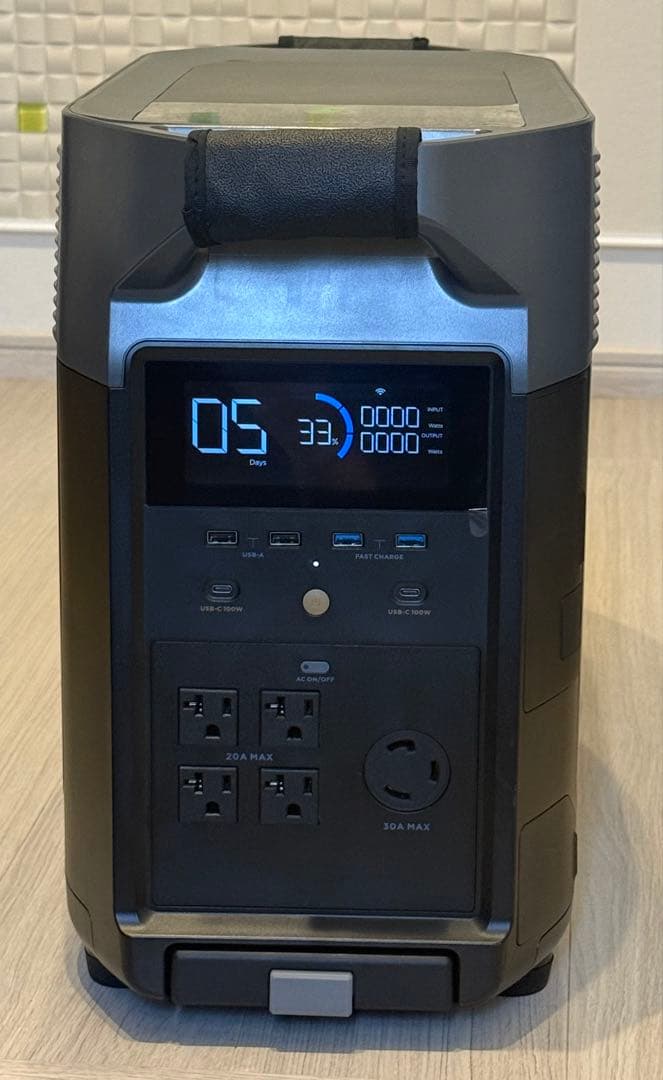 【防災・レジャーに最適】EcoFlow DELTA Pro ポータブル電源