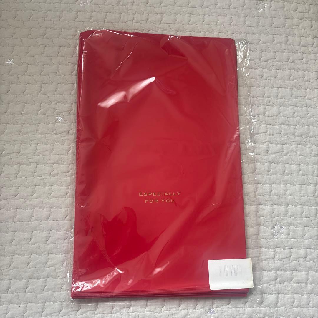 ギフト袋 ラッピング袋　赤&茶　レッド&ブラウン 新品6袋➕開封済み2袋