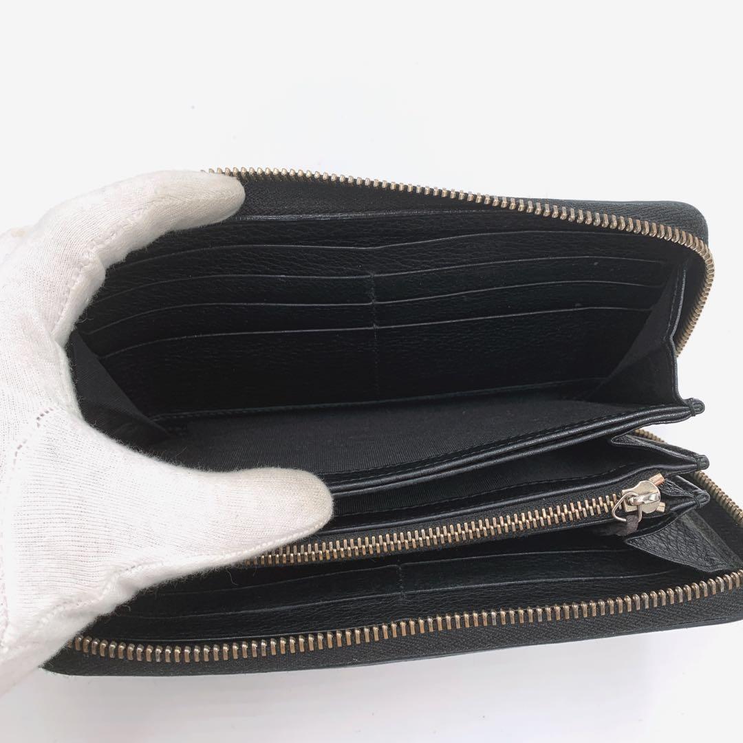 GUCCI GG ソーホー レザー 長財布 ラウンドジップ ロングウォレット