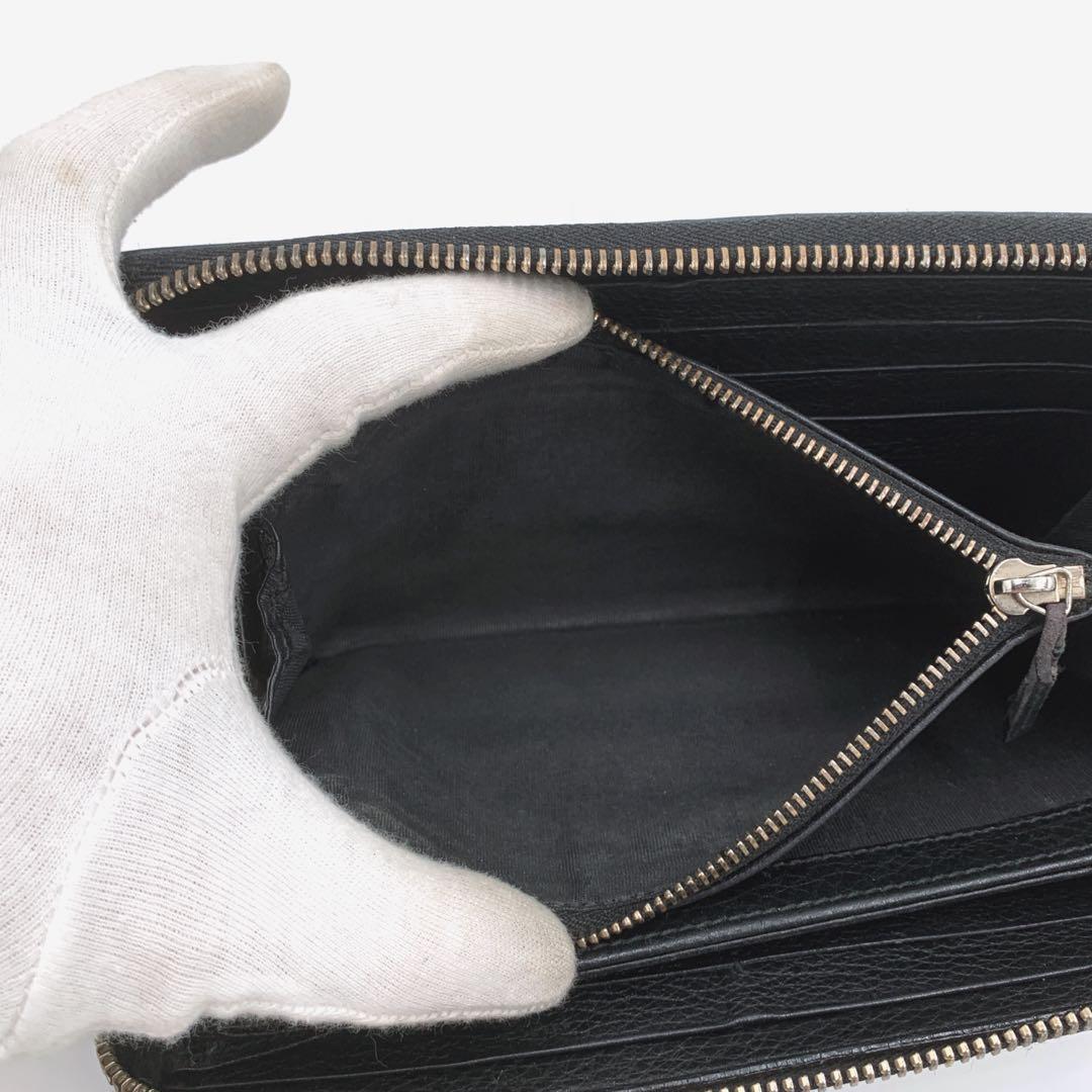 GUCCI GG ソーホー レザー 長財布 ラウンドジップ ロングウォレット