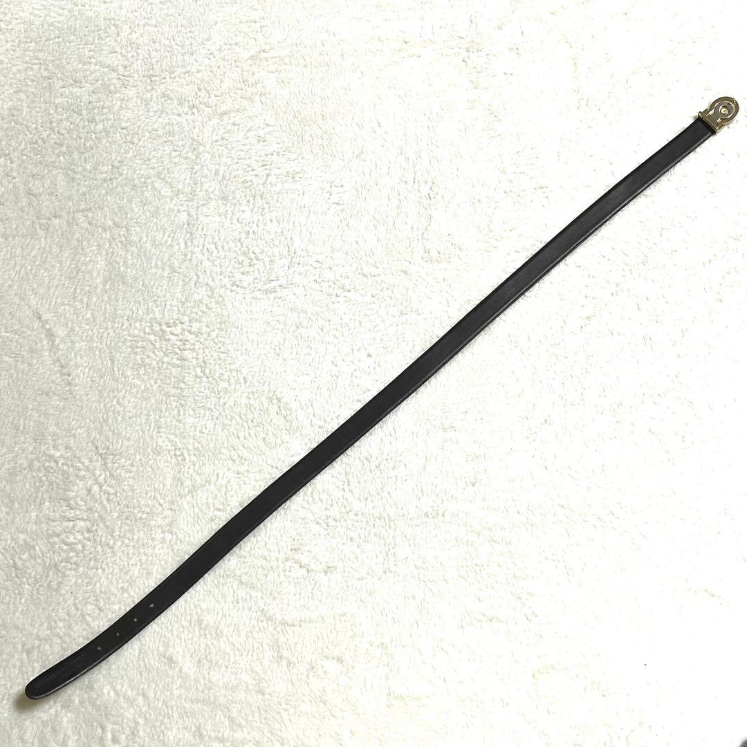 【美品】ジャンニ・ヴェルサーチ バックル ベルト ブラック レザー