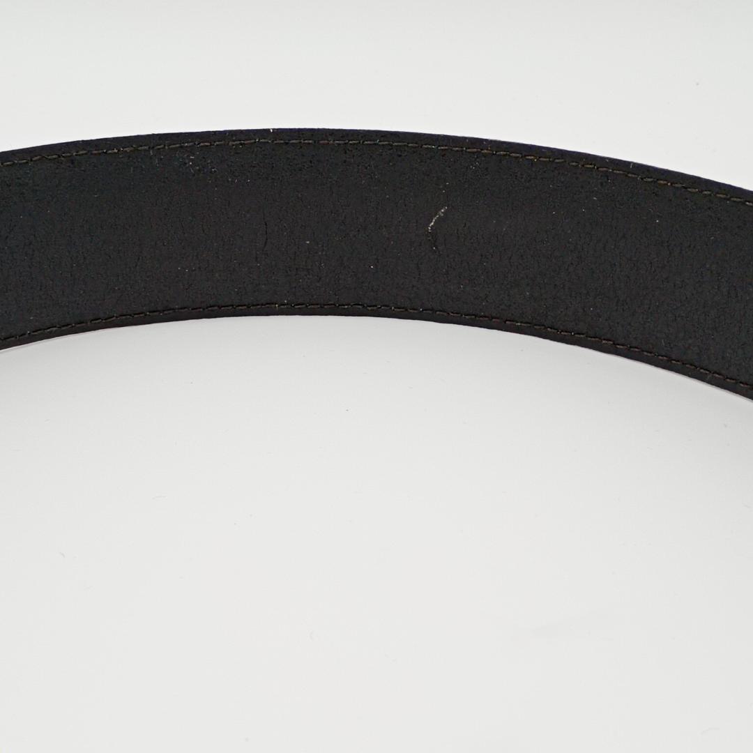 FENDI ベルト　ズッカ　ゴールドバックル　ブラウン