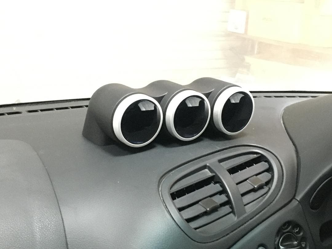 RX-7 FD3S専用 60φ 3連メーターフード ボルトオン Defi等に