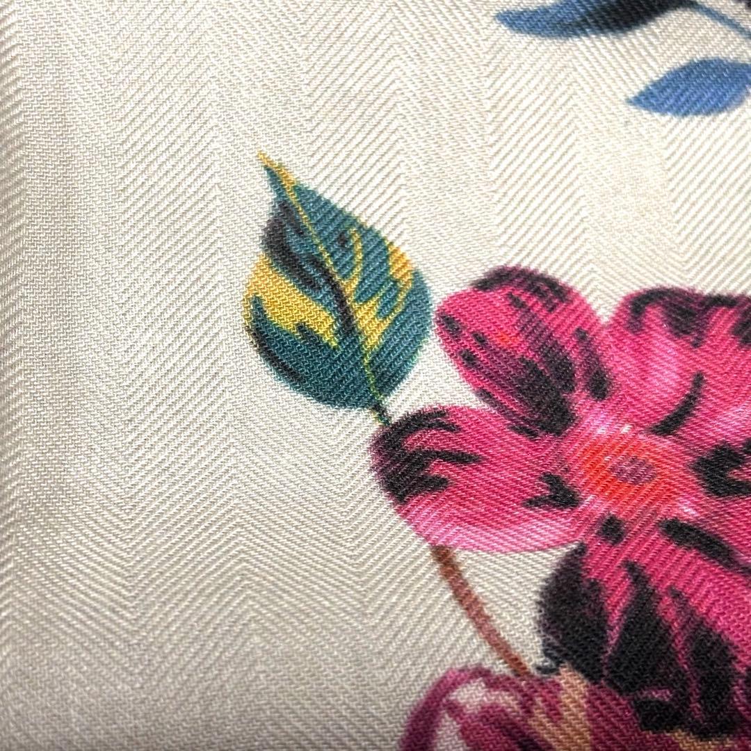 こまETRO ストール ペイズリー 花柄 カシミヤ シルク