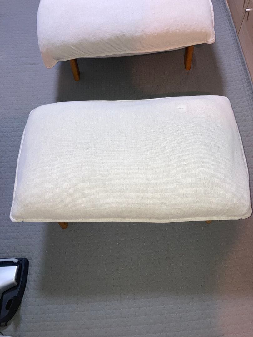 (引取り限定)　無印良品　純正品　ハイバックリクライニングソファ+オットマン