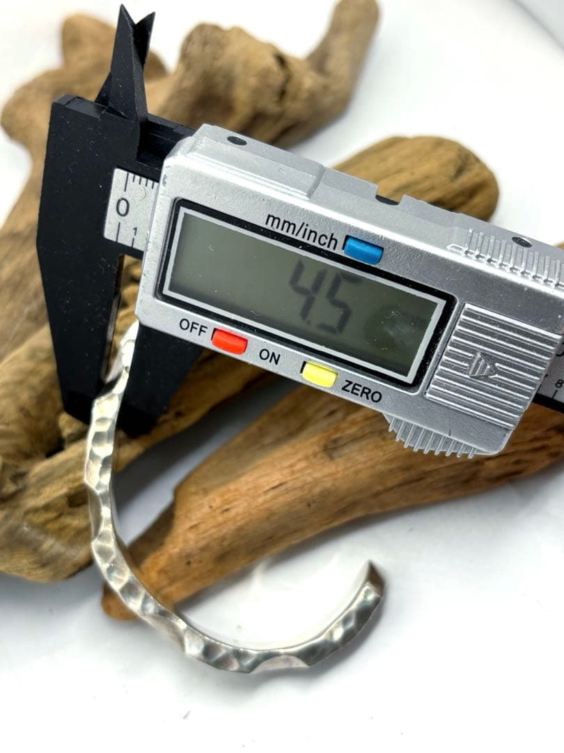 バングル　silver925 槌目　ゴツめ