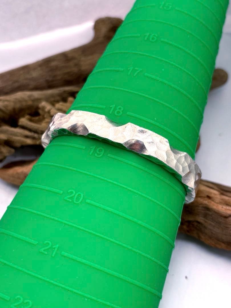 バングル　silver925 槌目　ゴツめ