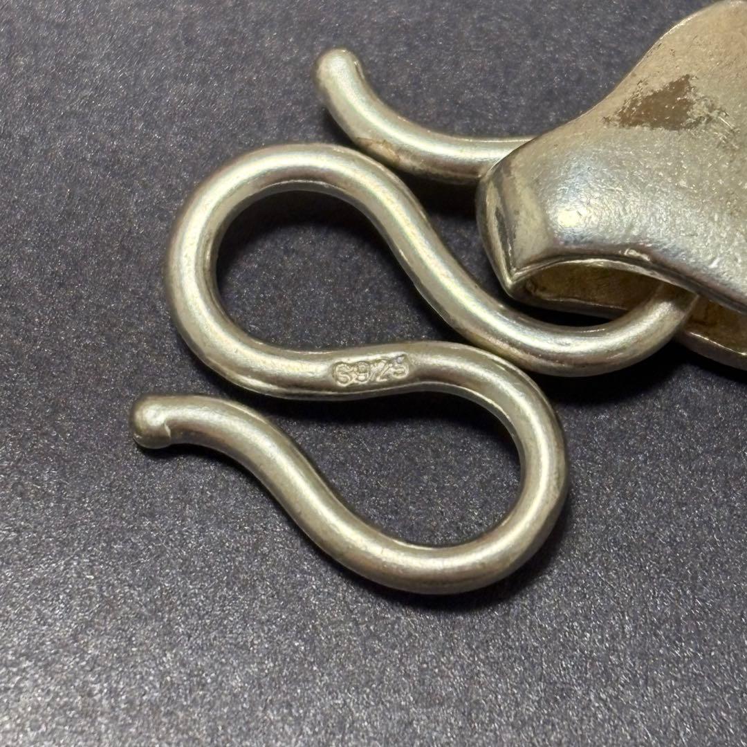 専用　US輸入　チベットシルバー　ハートフックネックレス　ヴィンテージ