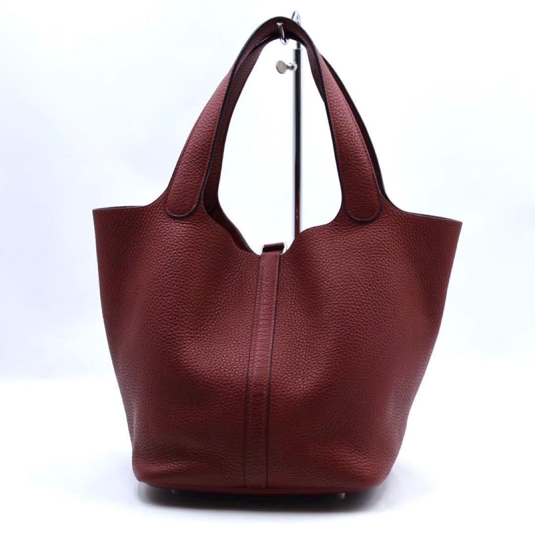 【超美品】　エルメス ピコタンロックMM レッド　ボルドー トリヨンクレマンス