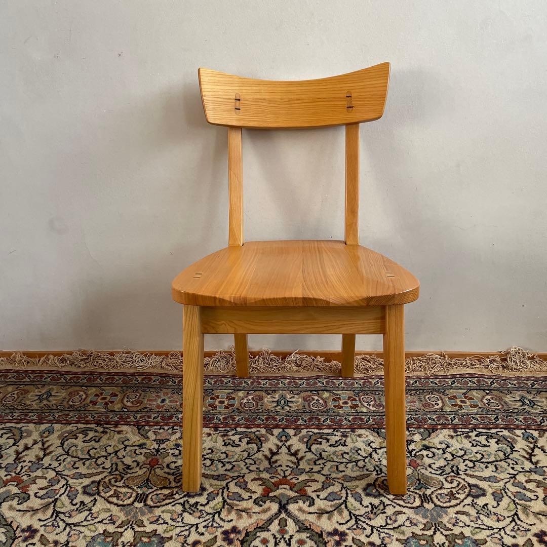 【美品】酒井製作所　ダイニングチェア　天然木　①