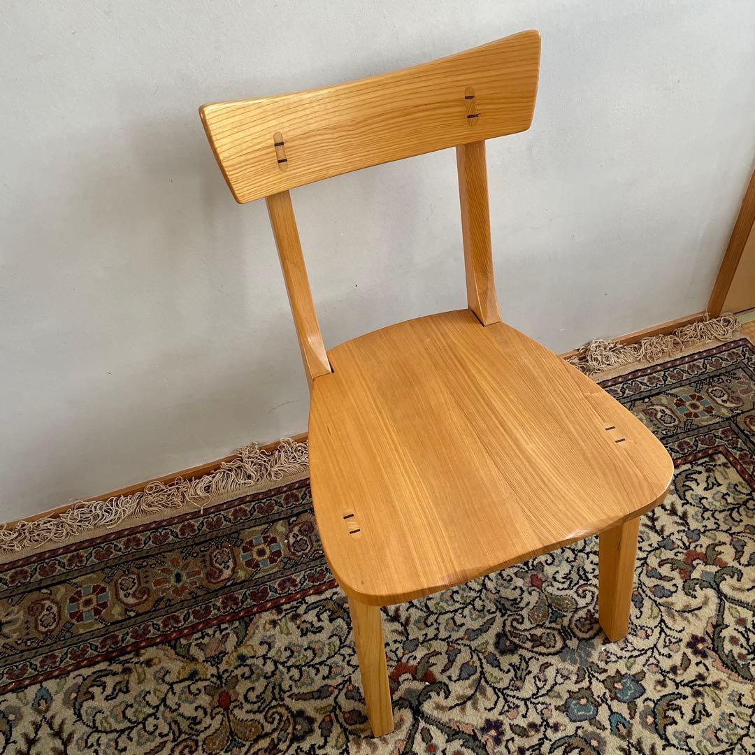 【美品】酒井製作所　ダイニングチェア　天然木　①