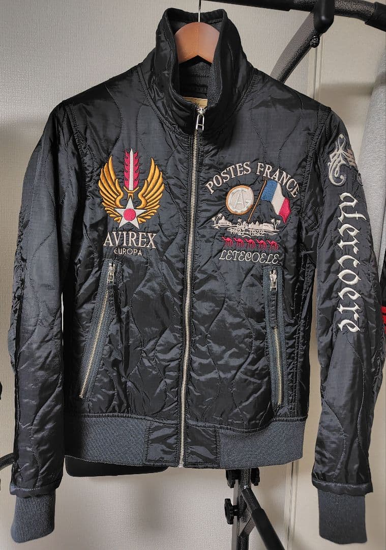 AVIREX ブラック MA-1 フライトジャケット　Мサイズ