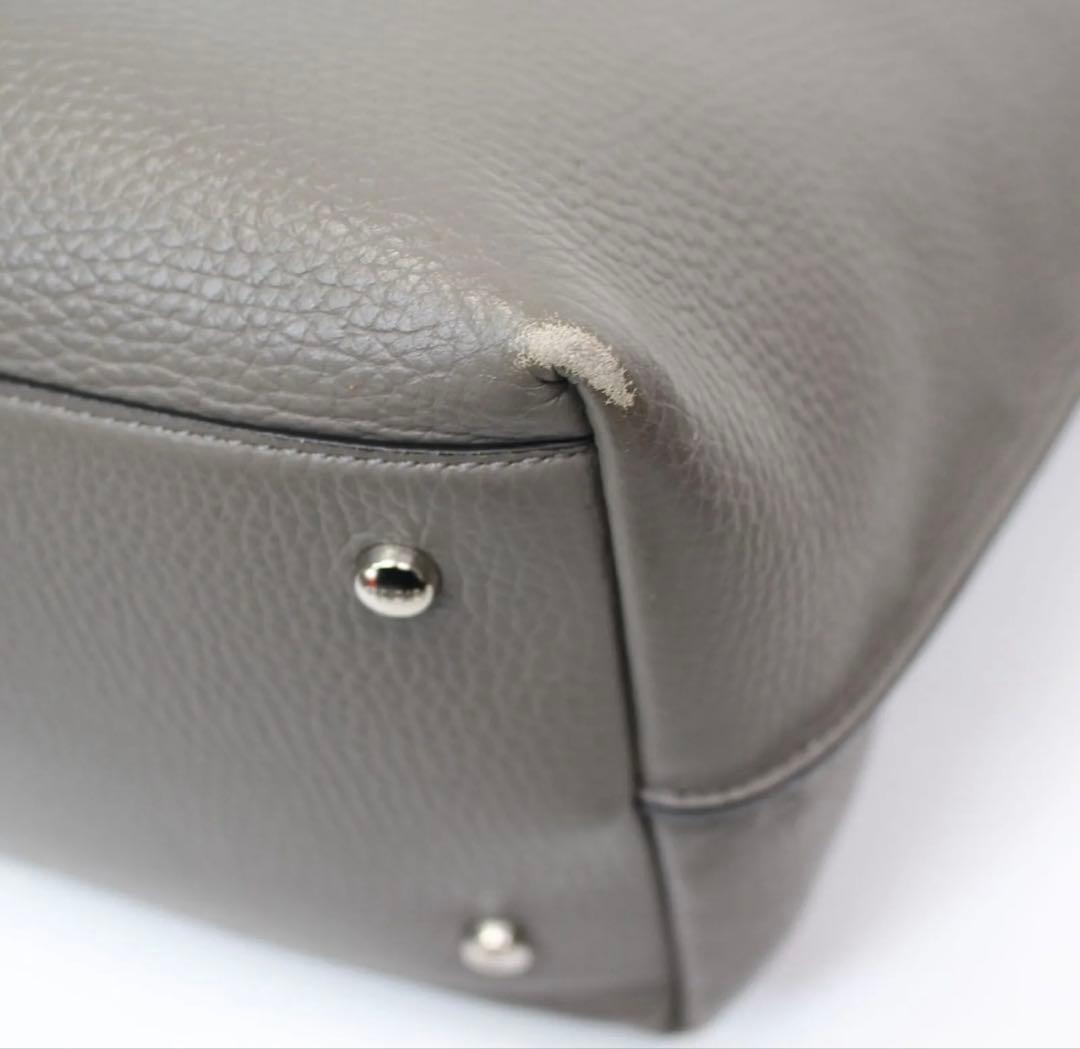 TOD’S トッズ トートバッグ ジョイ グレー レザー A4大容量ユニセックス