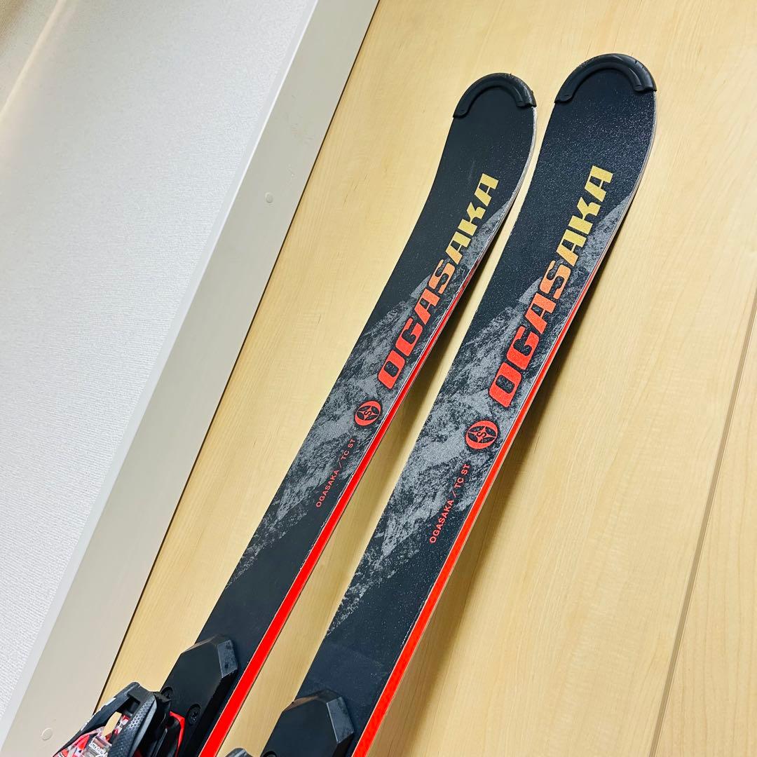 【美品】OGASAKA TC-ST 165cmスキー板 プレート付き
