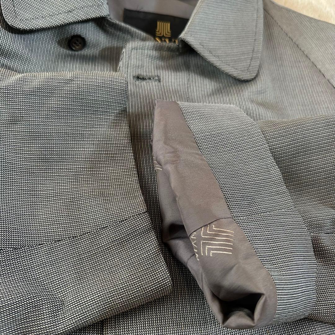 【美品】ライナー付き　LANVIN ステンカラーコート グレー　L カシミヤ混