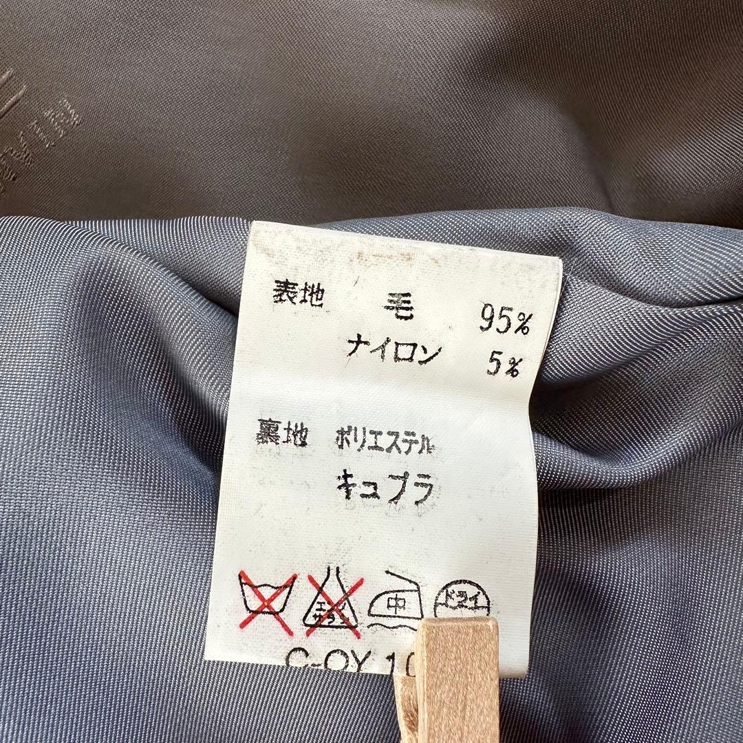 【美品】ライナー付き　LANVIN ステンカラーコート グレー　L カシミヤ混