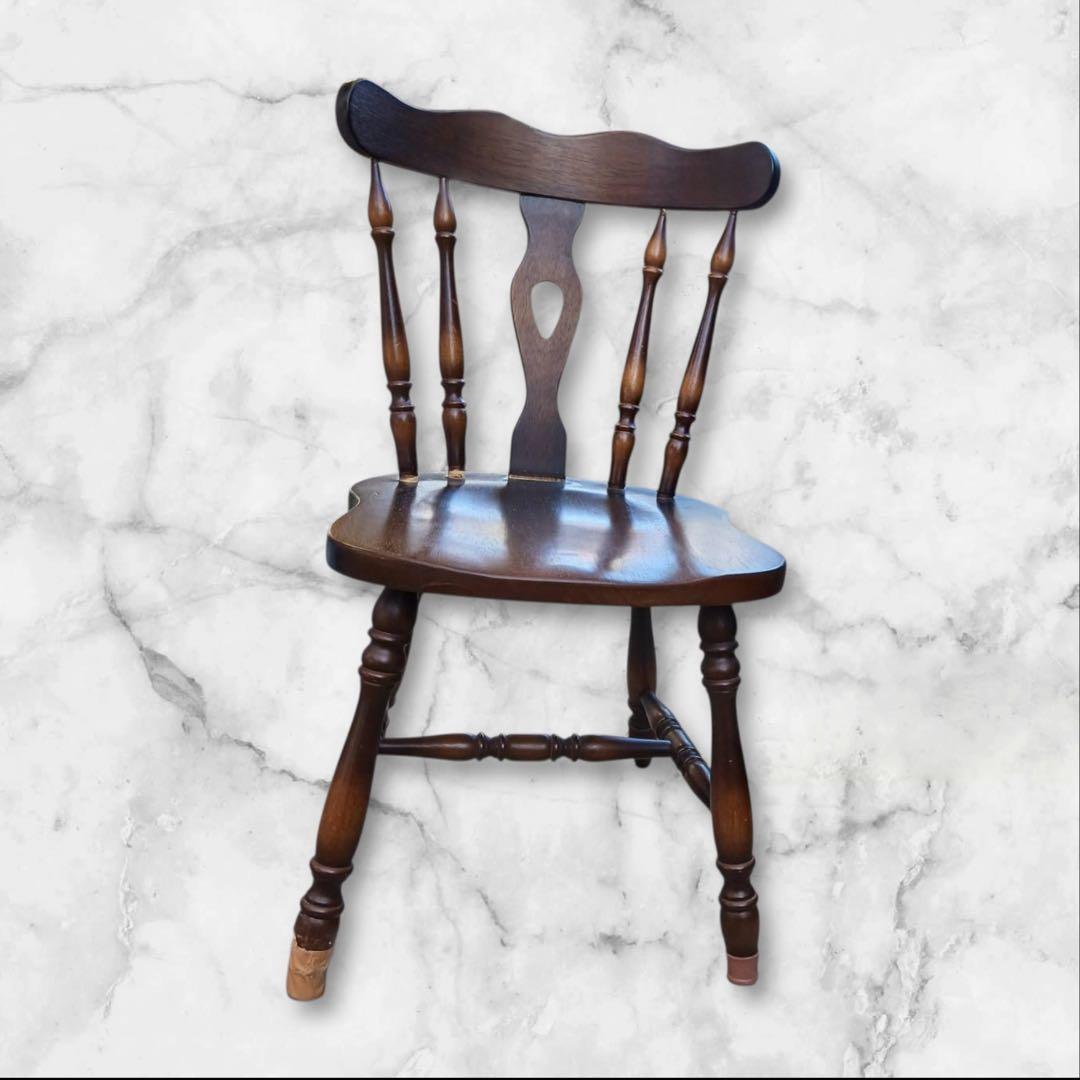 ③キツツキマーク 飛騨産業 木製チェア