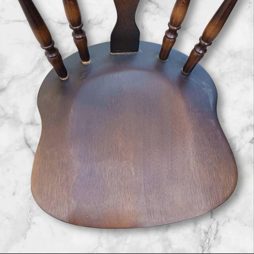 ③キツツキマーク 飛騨産業 木製チェア