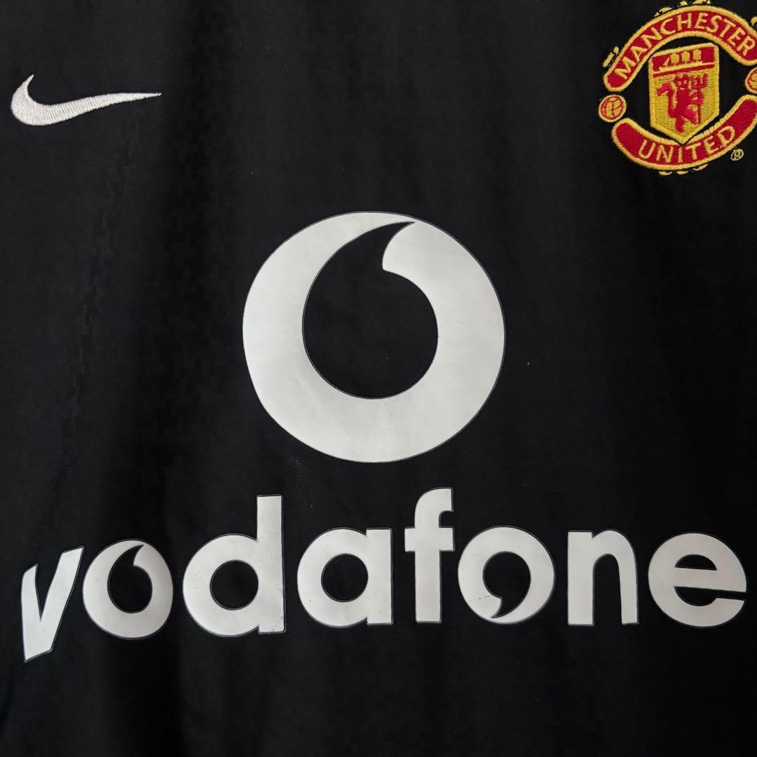 マンチェスターユナイテッド　アウェイ　長袖　ブラック　ユニフォーム　古着　シャツ