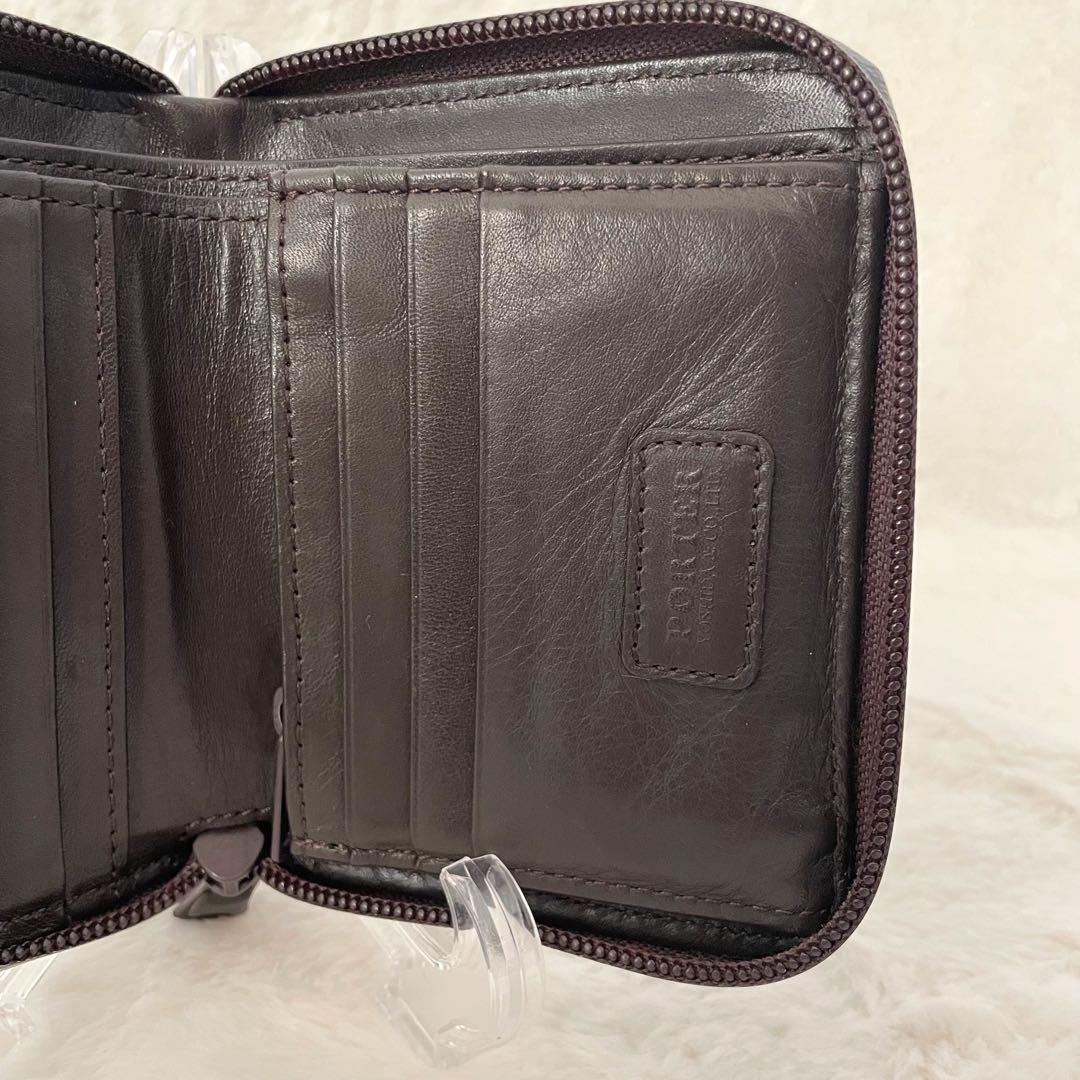 【希少/完売品】PORTER ZOOM 二つ折り財布 レザー ナイロン 多収納