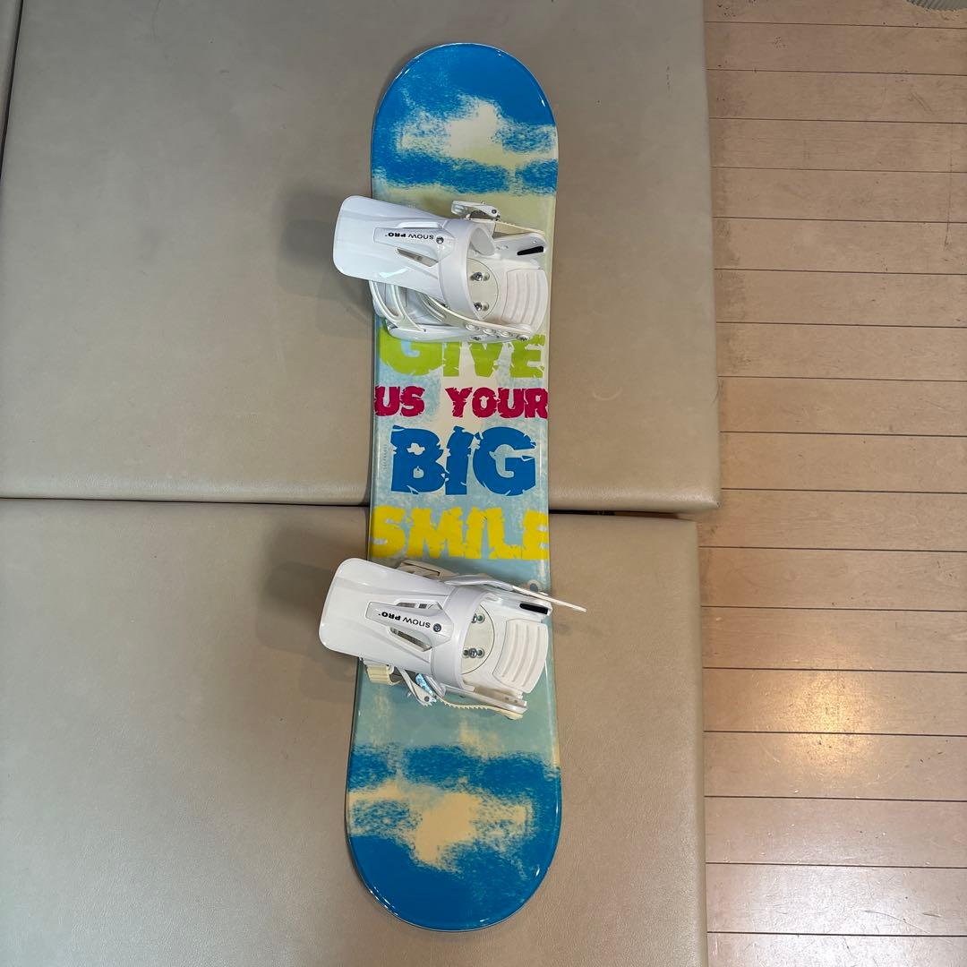 金4000円❗️子供用ボード ビンディング付き108センチ❗️現物確認引き取りのみ！