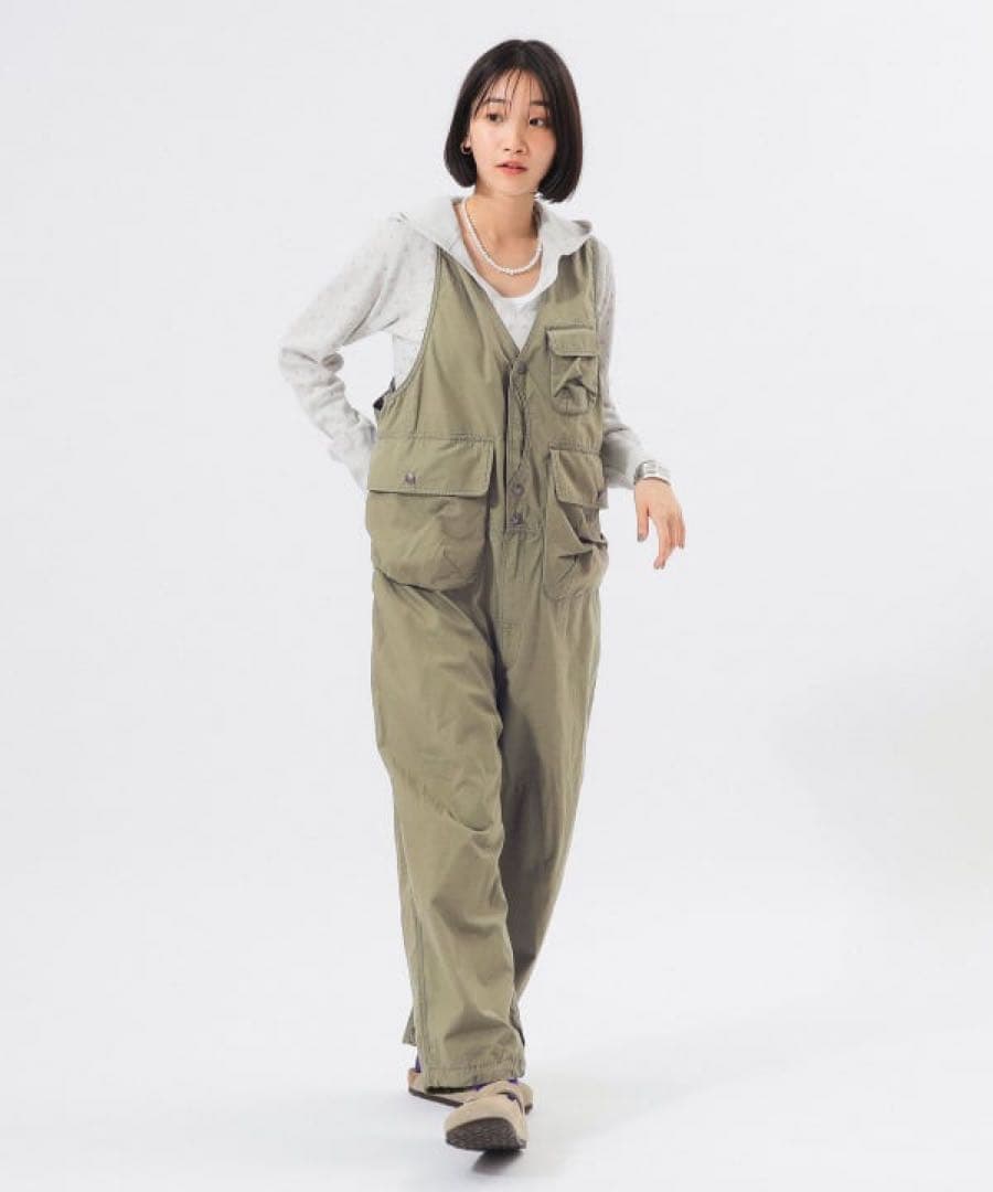 2025 beamsboy コットンウェザー　ハンティングベスト　オールインワン