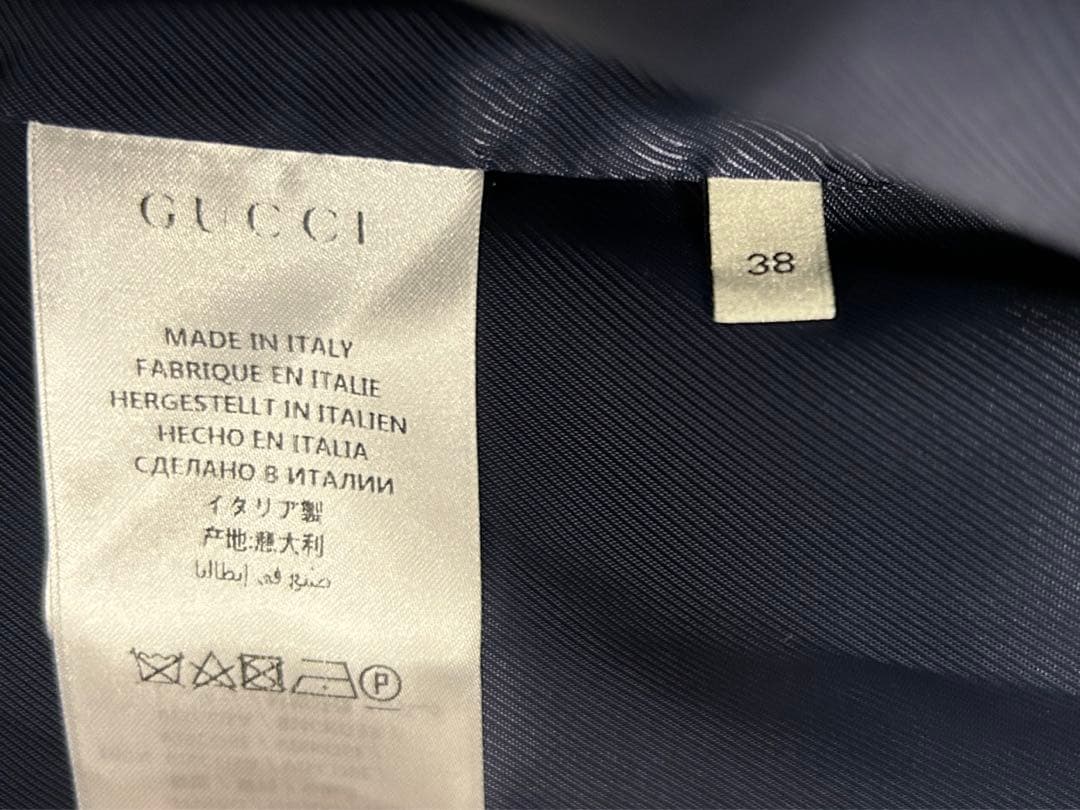 【専用】GUCCI コート　GGマーモント　ネイビー