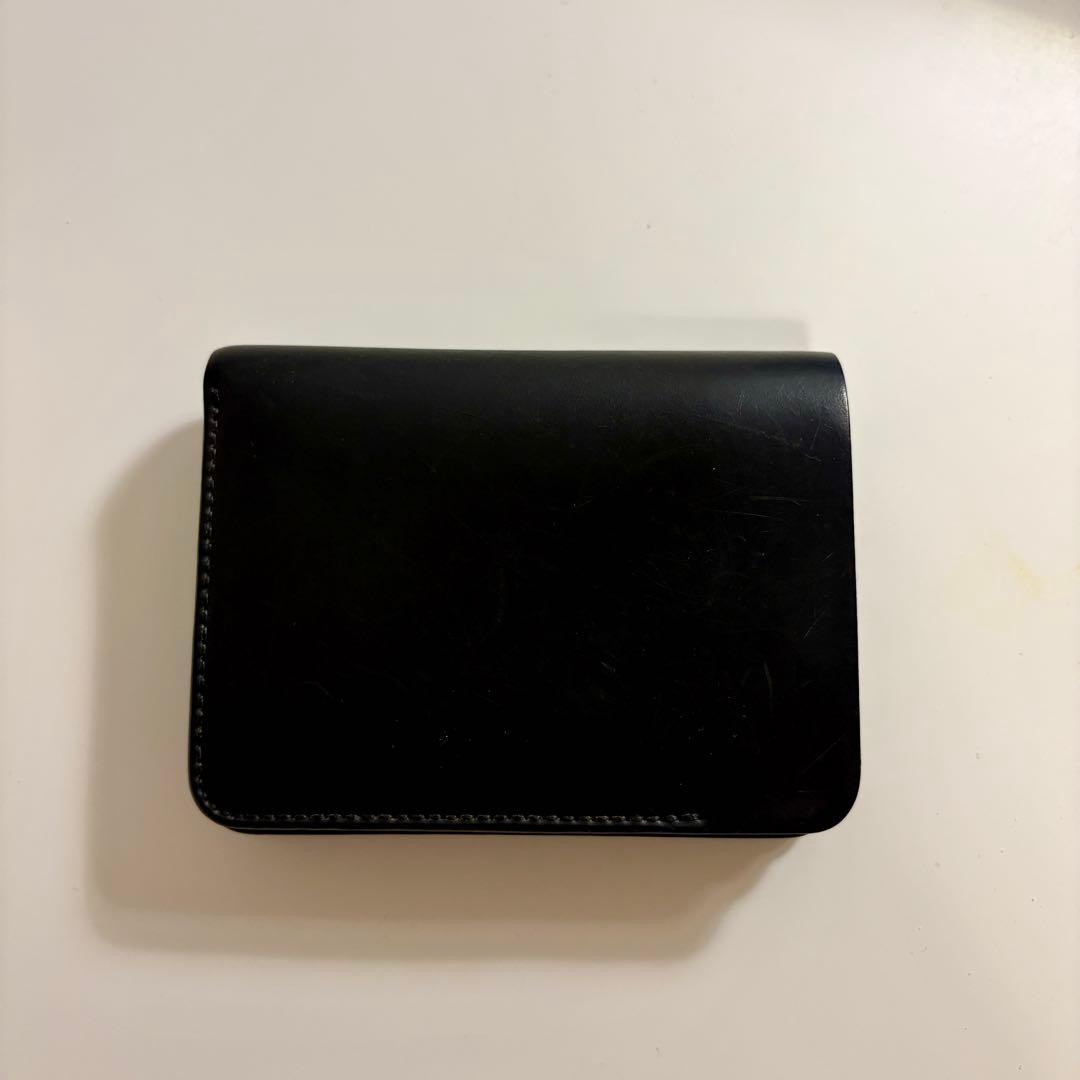 forme post wallet cordovan black×brown