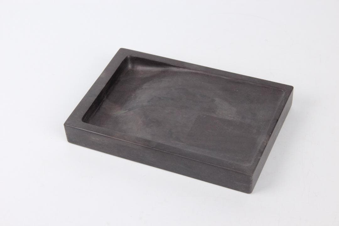 古端渓硯　雲龍硯　書道具　文房四寶　中国硯石　昭和題詩銘箱入 Eo21-29