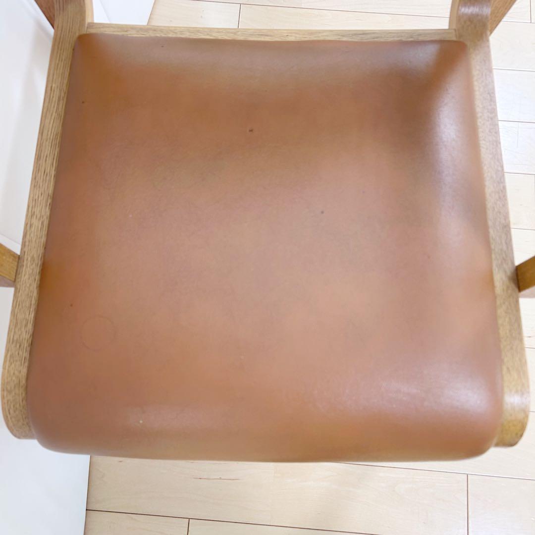 arflex NU 川上元美 オーク イタリア 本革 アームチェア　アンティーク