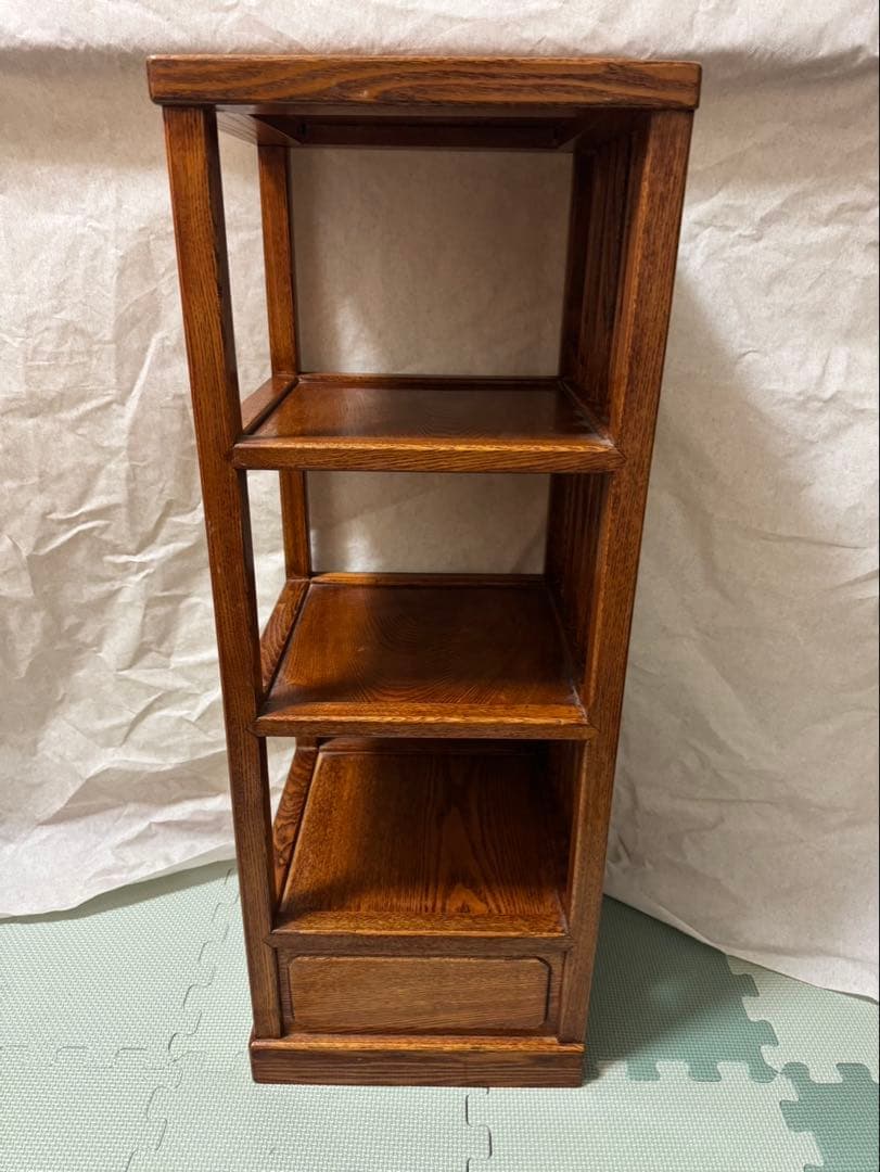レトロ　アンティーク　3段棚　飾り棚　シェルフ