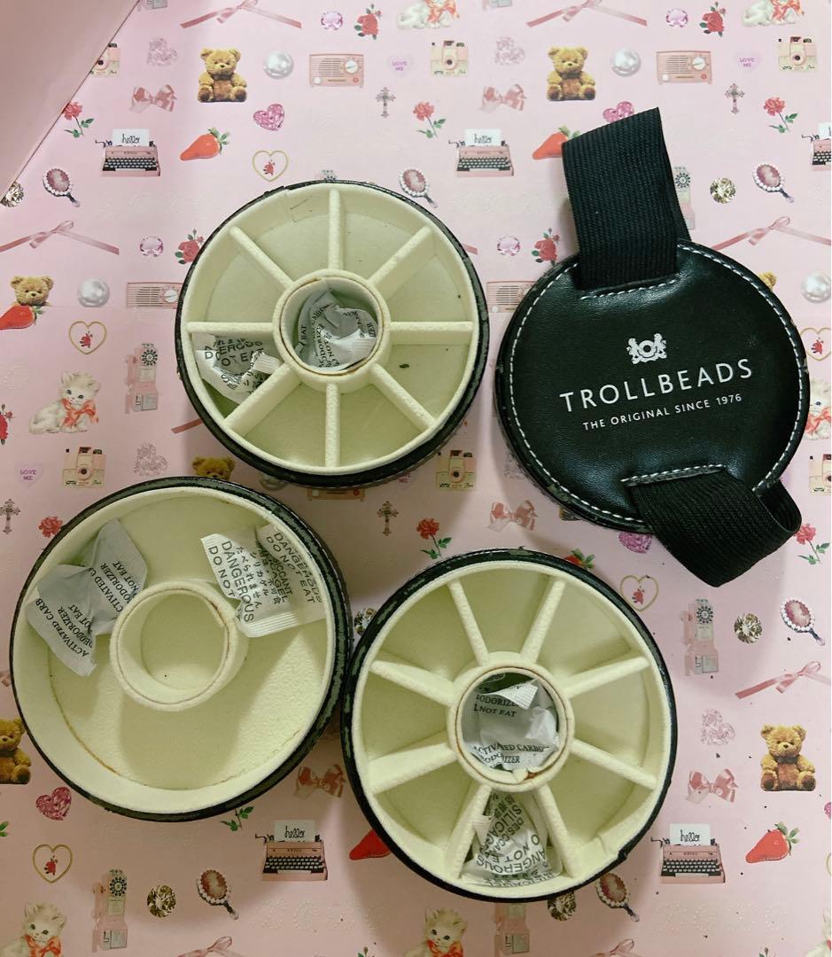 【最終値下】トロールビーズ　コレクションケース　ターコイズブルー　青　あお　黒