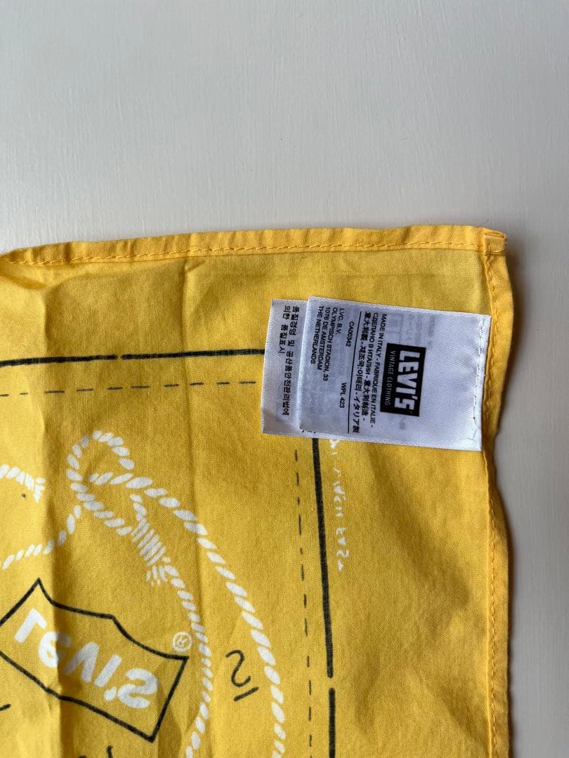 【イエロー様】専用 レア LVC イタリア製 ウエスタン　バンダナ サドルマン