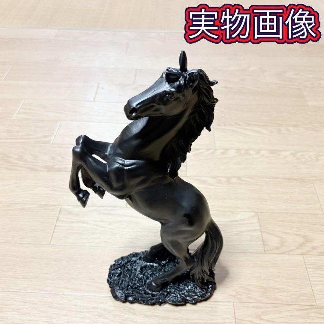 高級 金馬＆黒馬 風水 開運 置物 午年 インテリア 開運 オブジェ 高見え