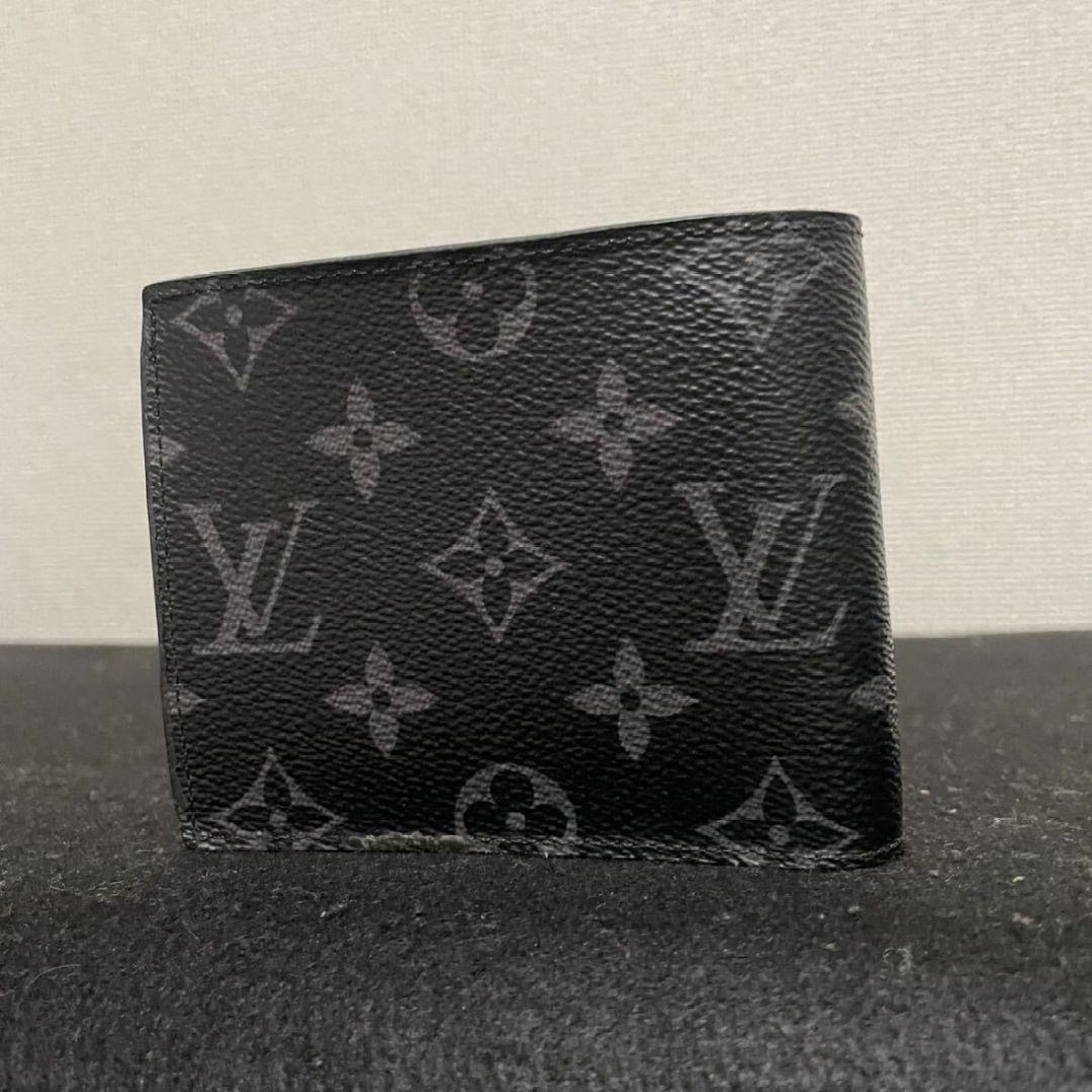 美品 現行 ルイヴィトン ポルトフォイユ・マルコ モノグラム・エクリプス