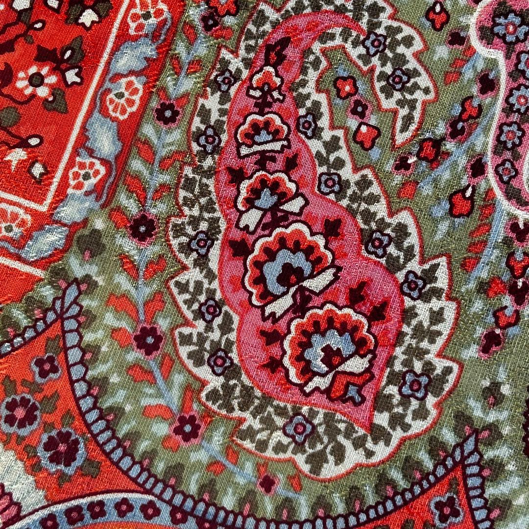 ETRO エトロ ペイズリー 大判 ストール シルク ウール　イタリア製　正方形