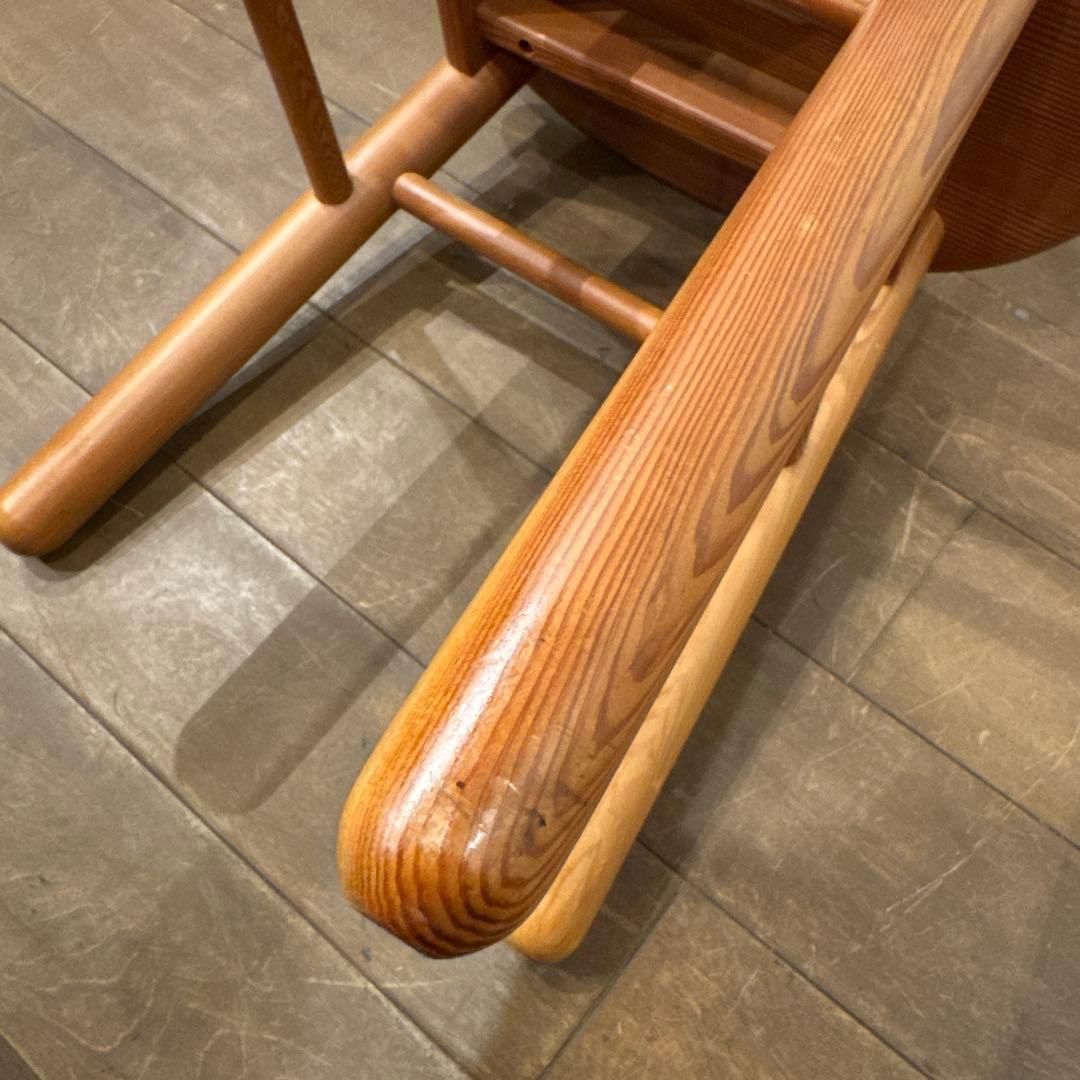 オーバルウッドスツール　北欧風デザイン