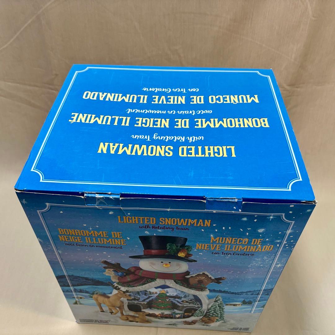 廃番品 コストコ スノーマン ローテーティング クリスマスツリー オブジェ