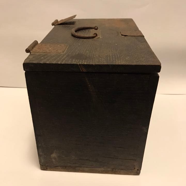 レトロ 木箱 小物入れ ①