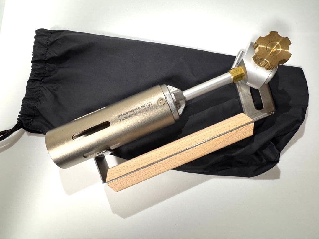 【美品】 peak フォールディングトーチ　チタンバレル