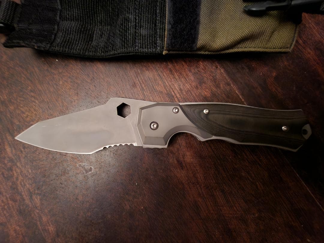 g*@様 Knight ナイツアーマメント社 シルバーナイト ナイフポーチ 実物