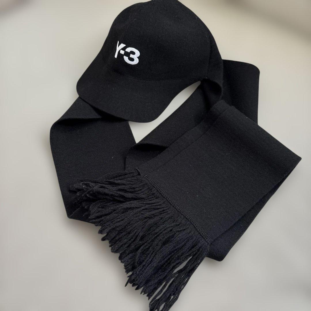 Y-3 ブラックキャップとスカーフセット