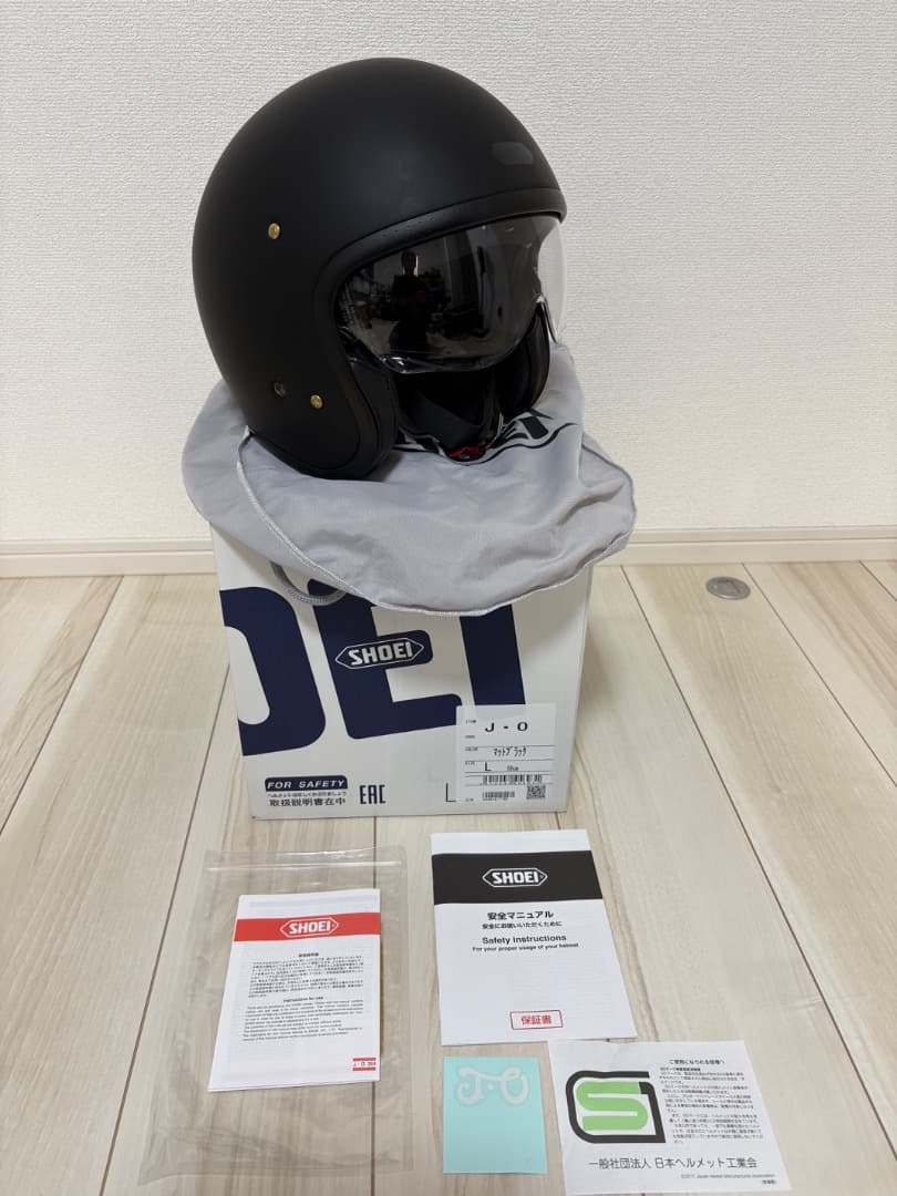 た*ん様 SHOEI J-0 マットブラック Lサイズ ジェットヘルメット