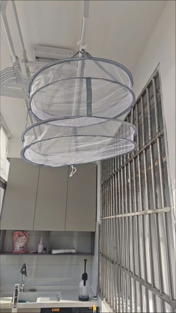 3段メッシュドライネット グレー