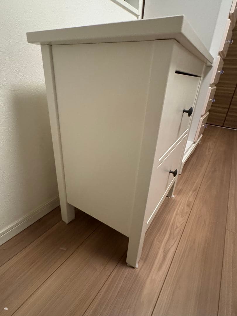 IKEA イケア　ヘムネス　HEMNES チェスト　ホワイト　白　ナイトテーブル
