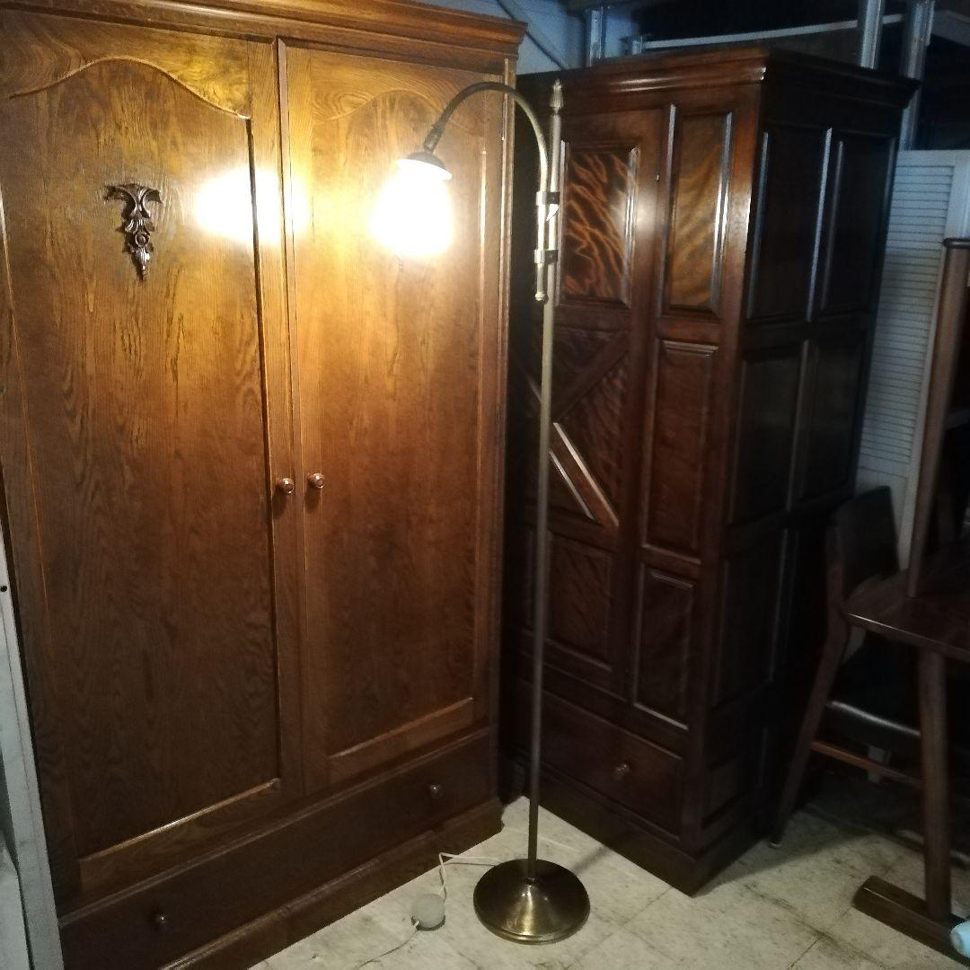 M●アンティークフロアランプ　インダストリアルランプ