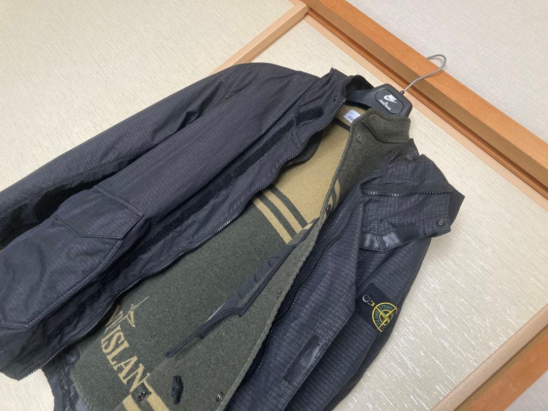 Stone  ブラック ブルゾン　コート　サイズL 数回着用美品