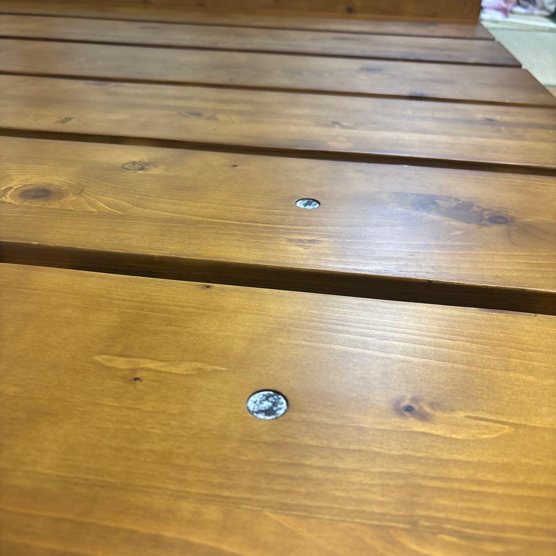 北欧ローベッドフレーム　セミダブル　簡単組立　高さ調節可17cm又は22cm